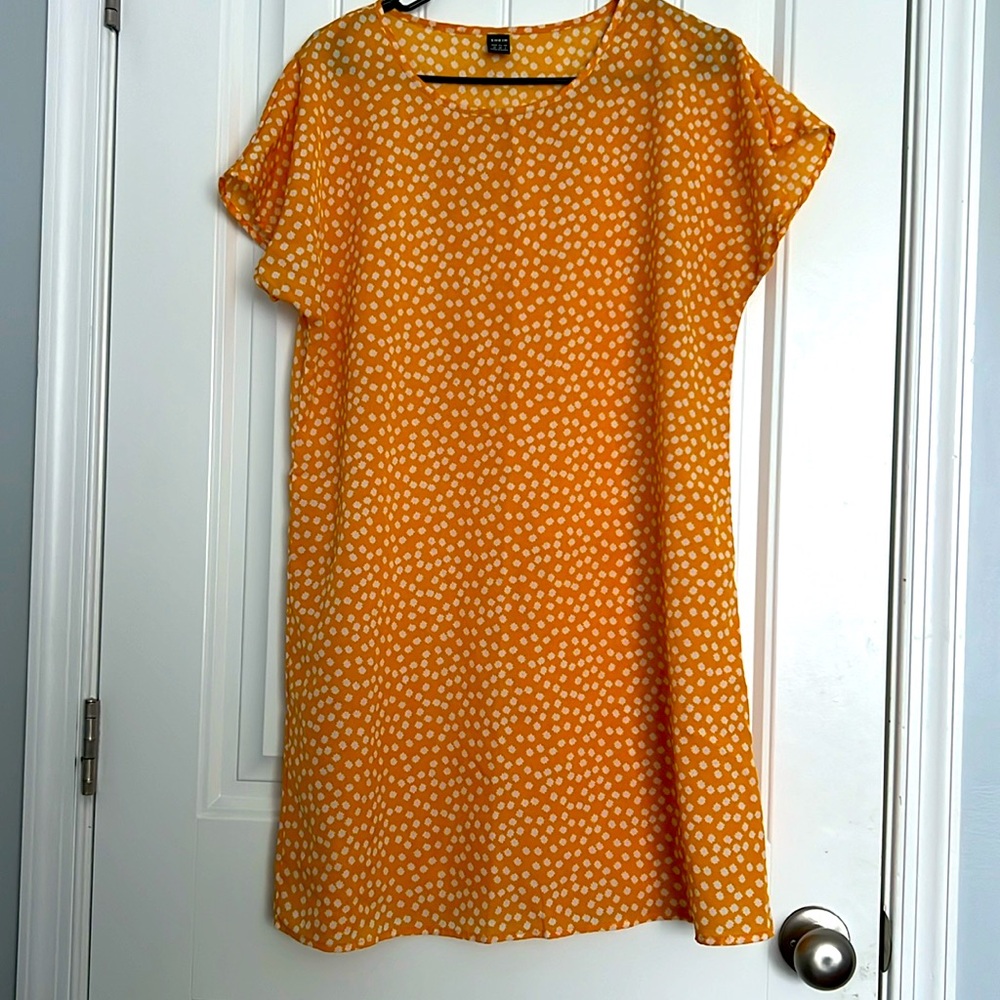 Yellow floral dress